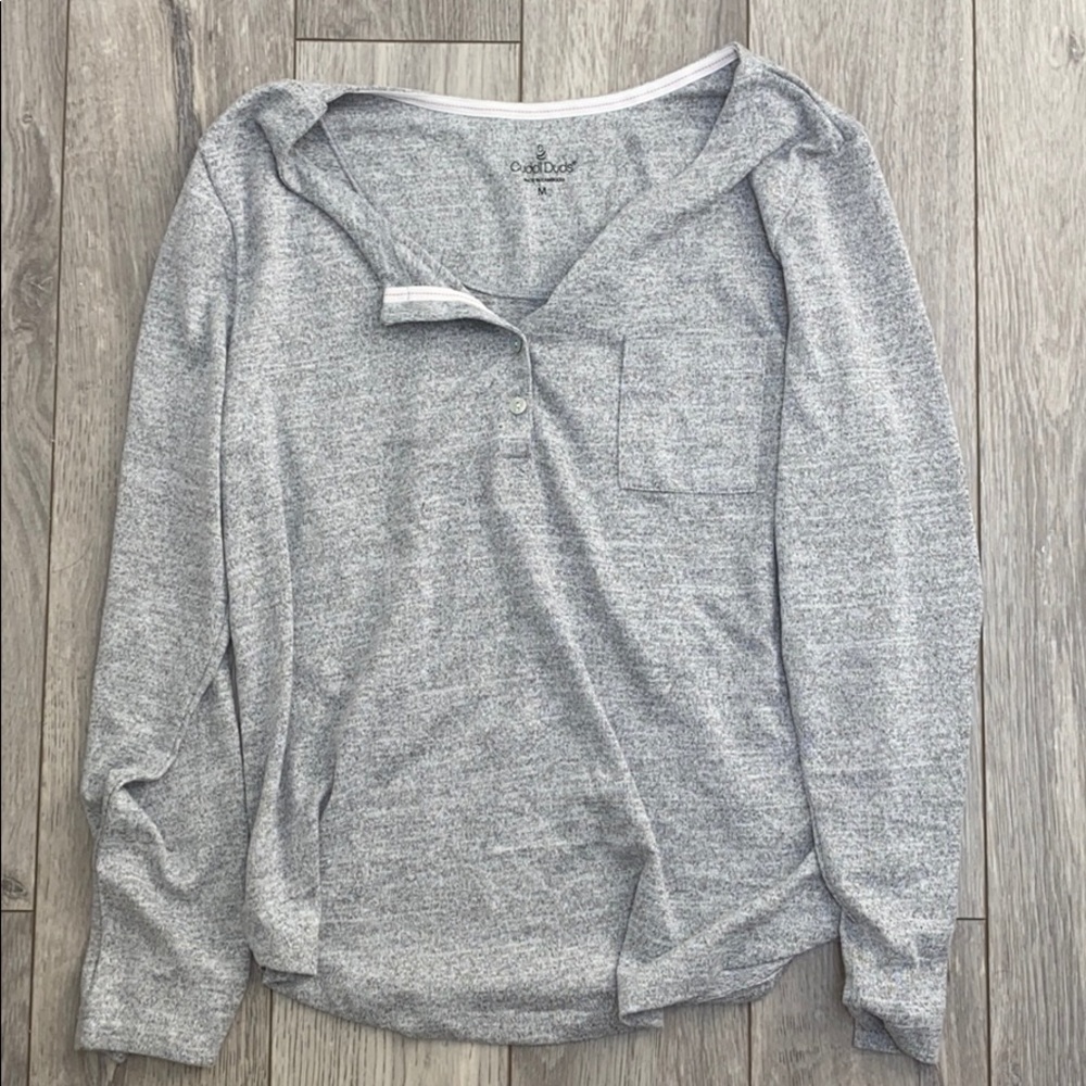 Cute pajama or lay around the house top